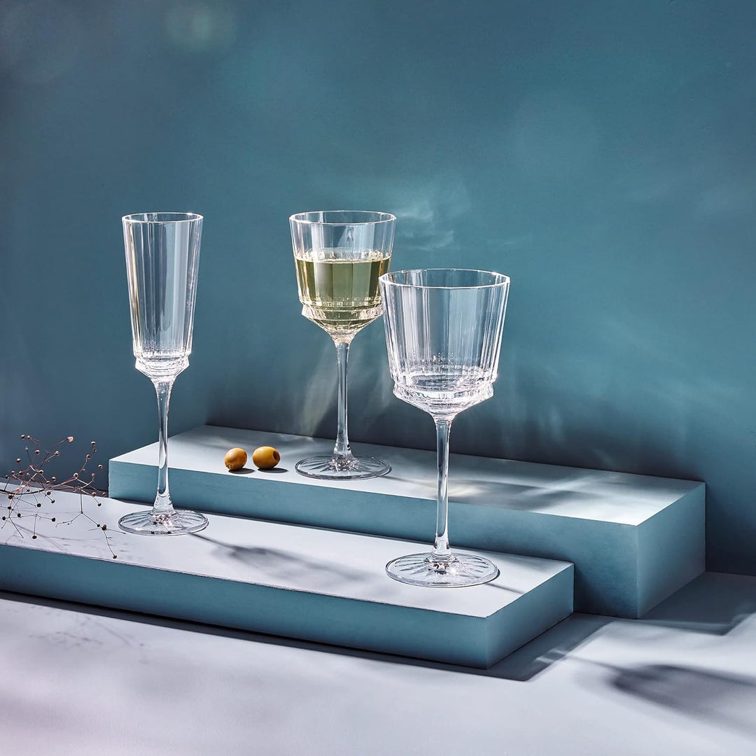 Cristal d'Arques - Kollektion Macassar - Weinglas 35cl, glänzend und sehr widerstandsfähig, 6 Stück