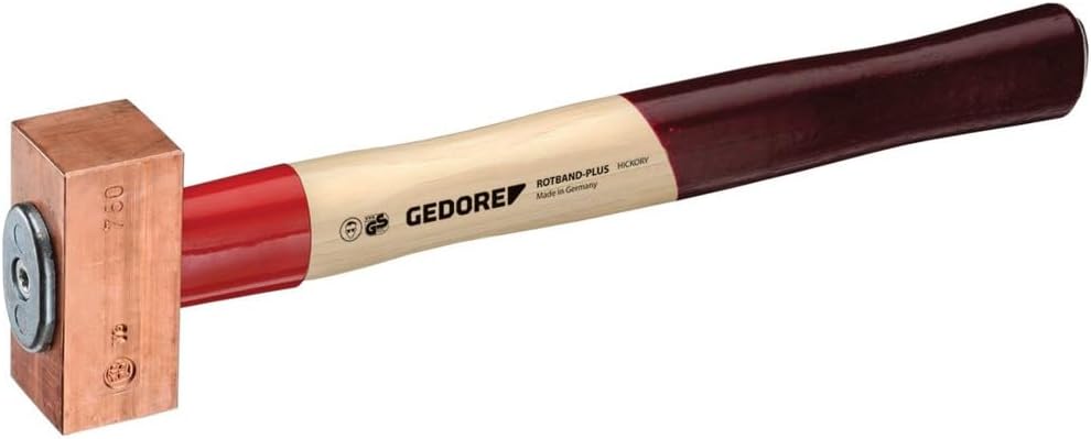 GEDORE Kupferhammer Rotband-Plus 1000 g, 1 Stück, 622 H-1000, 1000 g