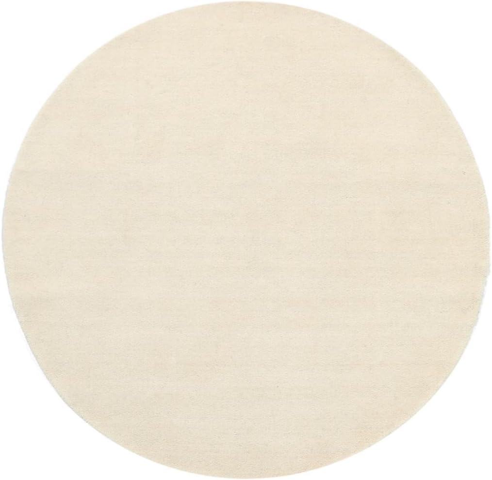 RugVista, Handloom, Teppich, Mittelflor, ∅ 100 cm, Rund, Wolle, Flur, Schlafzimmer, Küche, Wohnzimme