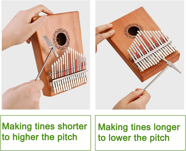 Kalimba 17 Schlüssel, Nabance Daumenklavier Kalimba Professionelles Finger Daumen Piano Karimba Inst