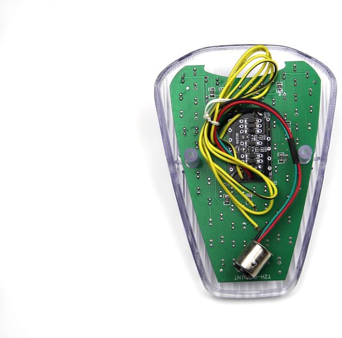 avdb-moto LED-Bremslicht mit integrierten Blinker kompatibel mit VTX 1300, 1800 (Klar), Klar