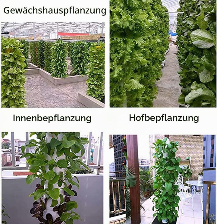 Aquaponik-Wachssystem,Hydroponik-Turm,Indoor Kräutergarten Kit, Hydroponische Anzuchtsystem,Indoor G