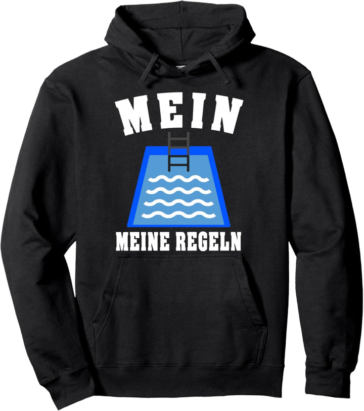 Schwimmbecken Poolzubehör Aufstellpool Planschbecken Pool Pullover Hoodie