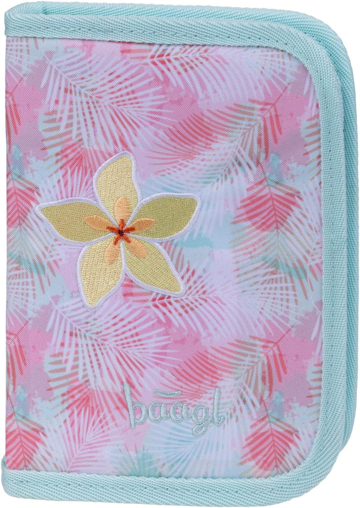 Baagl Airy Plus Schulranzen-Set 5-teilig, 25 l, ab 130 cm (Sunset) | Isoliertes Snackfach; Magnetver