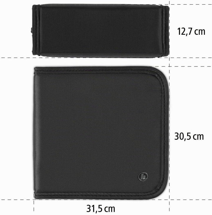 Hama CD Tasche mit Pflegetuch für 304 Discs / CD / DVD / Blu-ray (Mappe zur Aufbewahrung , platzspar