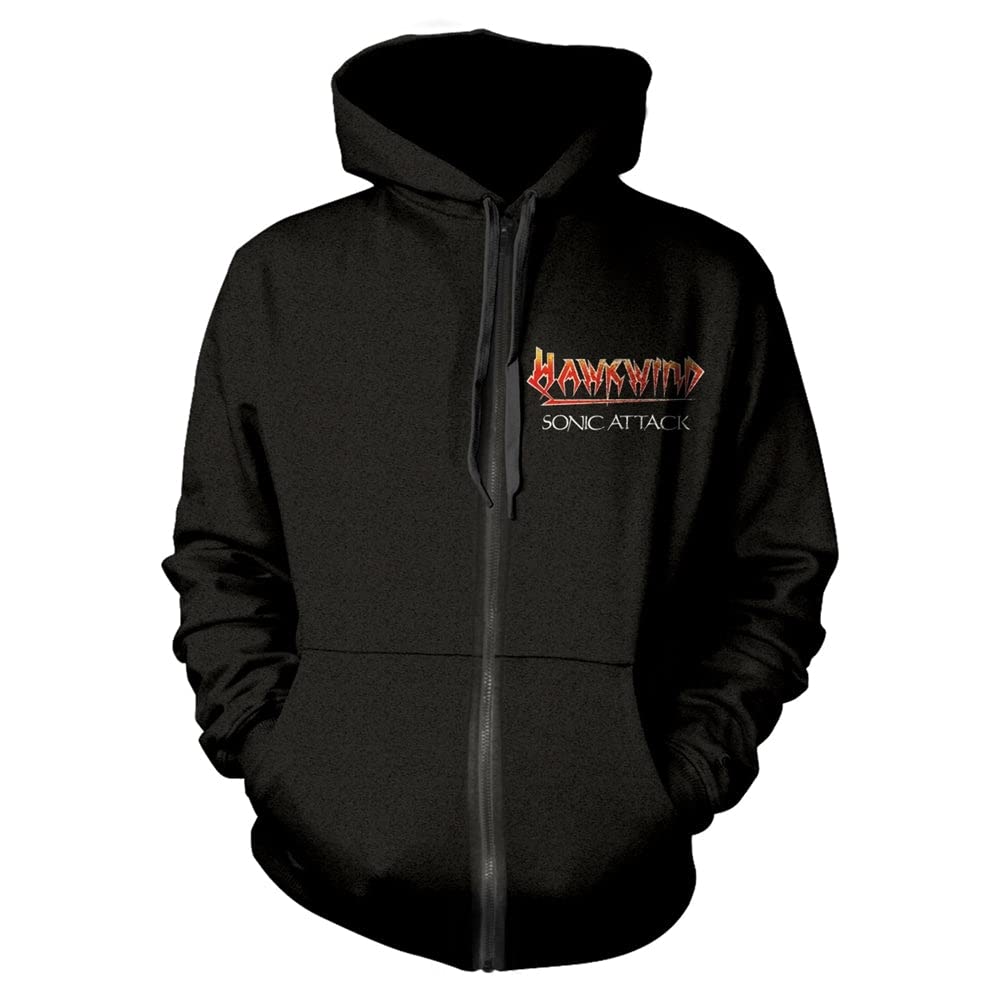 Hawkwind Sonic Attack Kapuzenjacke/Hoodie mit Reissverschluss XXL