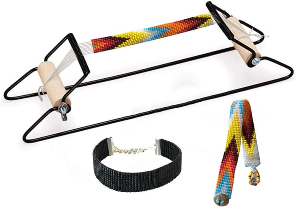 Weben Perlen Set, DIY Handgemachte Strickperlen Kit Schmuck Armbänder für Anfänger