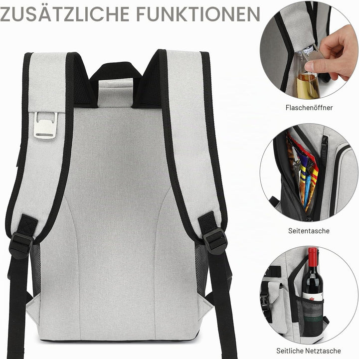 TUGUAN Kühlrucksack 30L Gross Kühltasche Picknickrucksack Isolierte Thermo Rucksack für Camping, Wan