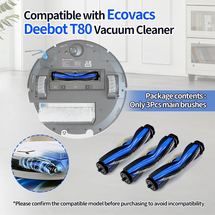 Hauptbürste für Ecovacs Deebot T80 Staubsauger Rollenbürste Ersatzteil (1), 1