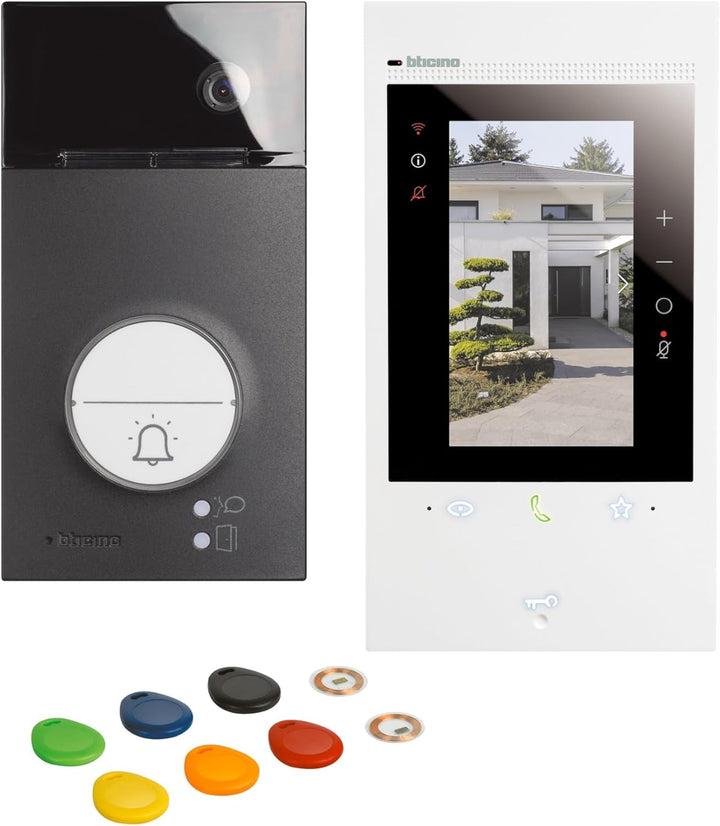 BTICINO, Flex‘ONE-Set Classe 300EOS with Netatmo + Linea 3000, erste smarte Wi-Fi-Video-Innenstelle