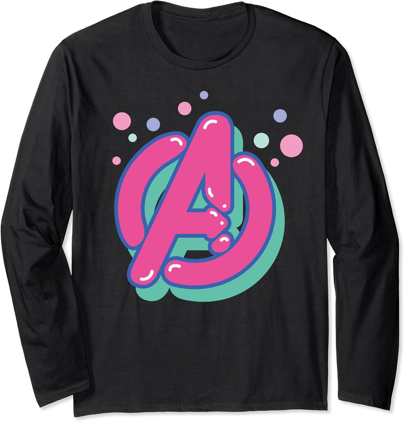 Marvel Avengers Bubble Pop Chest Logo Langarmshirt