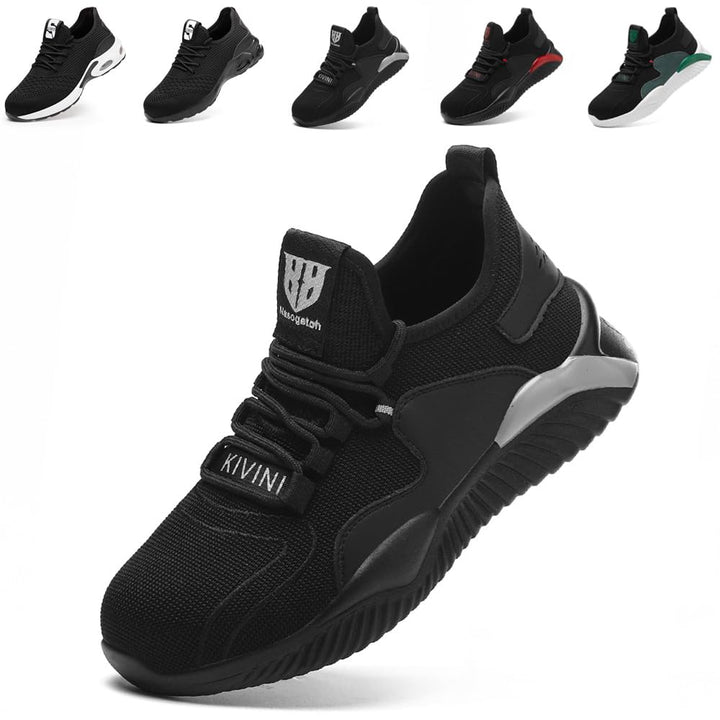 Nasogetch Sicherheitsschuhe Herren Leicht Arbeitsschuhe Damen Sportlich Stahlkappenschuhe rutschfest