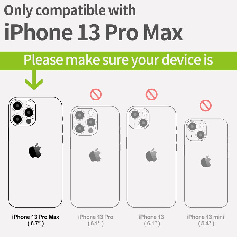 Carveit Magnetisch Hülle für iPhone 13 Pro Max Case [Elegante Rosenholz] [Weich TPU Stossstange] Sto