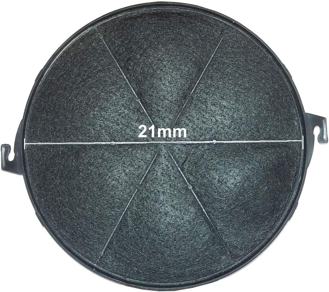 Spar-Set 4 Stk. Universal Aktivkohlefilter für Dunstabzugshauben 21 cm, Kohlefilter rund ca. 210 mm