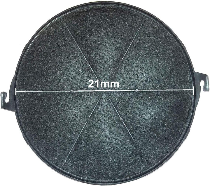 Spar-Set 4 Stk. Universal Aktivkohlefilter für Dunstabzugshauben 21 cm, Kohlefilter rund ca. 210 mm