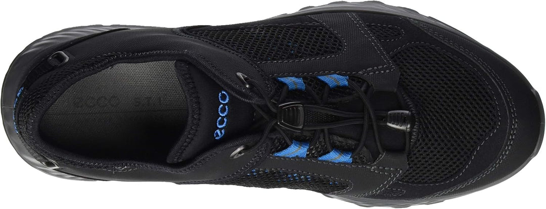ECCO Herren EXOSTRIDE M LOW GTX Outdoor Schuhe 40 EU Black Olympian Blue, 40 EU Black Olympian Blue