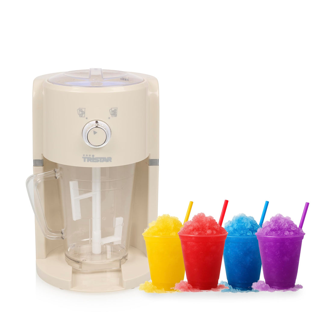 Tristar Slush-Maschine - 2 Grössen Crushed Ice - 250 g pro Minute - 1,1 L Kanne - 600 ml Eisfach - K
