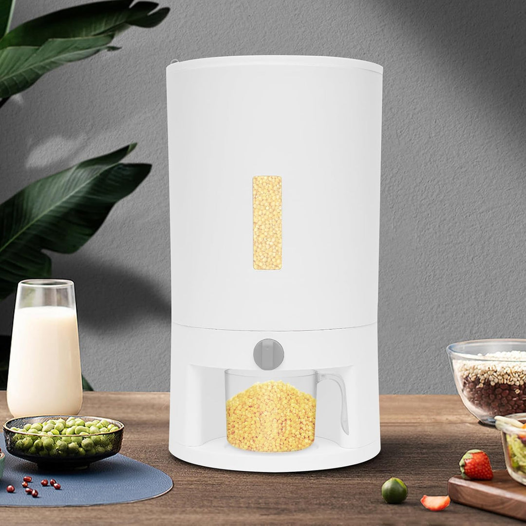 Müslispender 20L Reisbehälter Cornflakes Spender Reisspender mit Messbecher, Reisspender Reis Vorrat