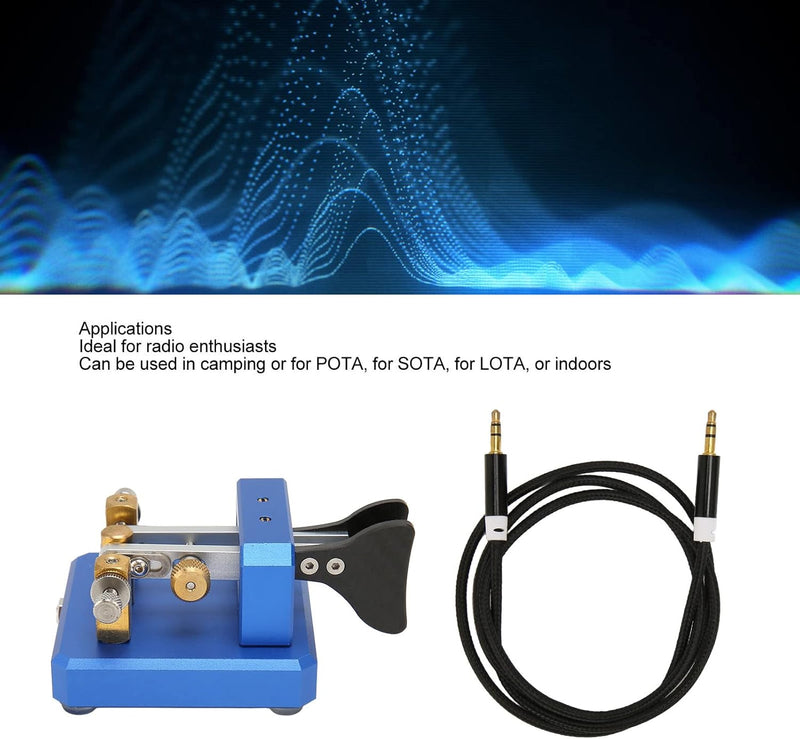 CW Key Automatischer Morse, Morsecode Keyer Shortwave Radio Morse Telegraph Key Lambic Double Paddle