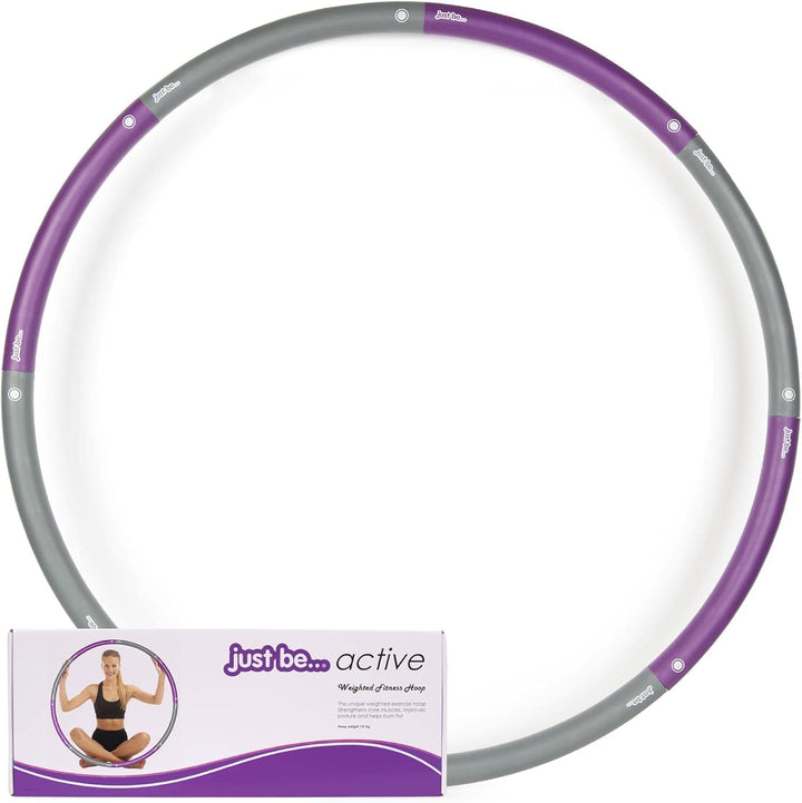just be... Fitness Hula Hoop Reifen für Erwachsene und Jugendliche. Fitness Hula Hoop mit abnehmbare