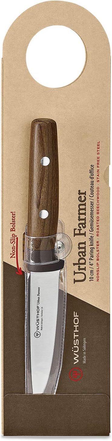 WÜSTHOF Urban Farmer Gemüsemesser 10 cm, Silber 10 cm Gemüsemesser Single, 10 cm Gemüsemesser Single