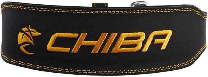 Chiba Ledergürtel Black/Gold S, Black/Gold S