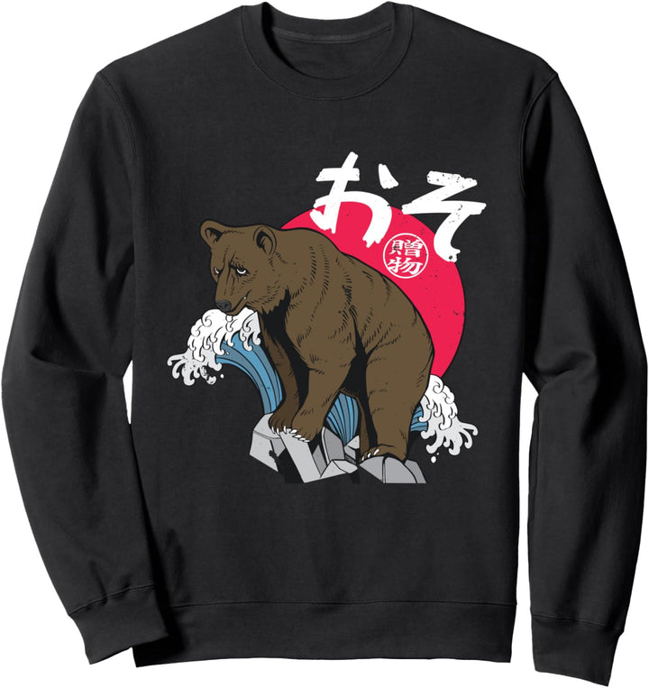 Japanischer Bären-Anime-Manga Sweatshirt