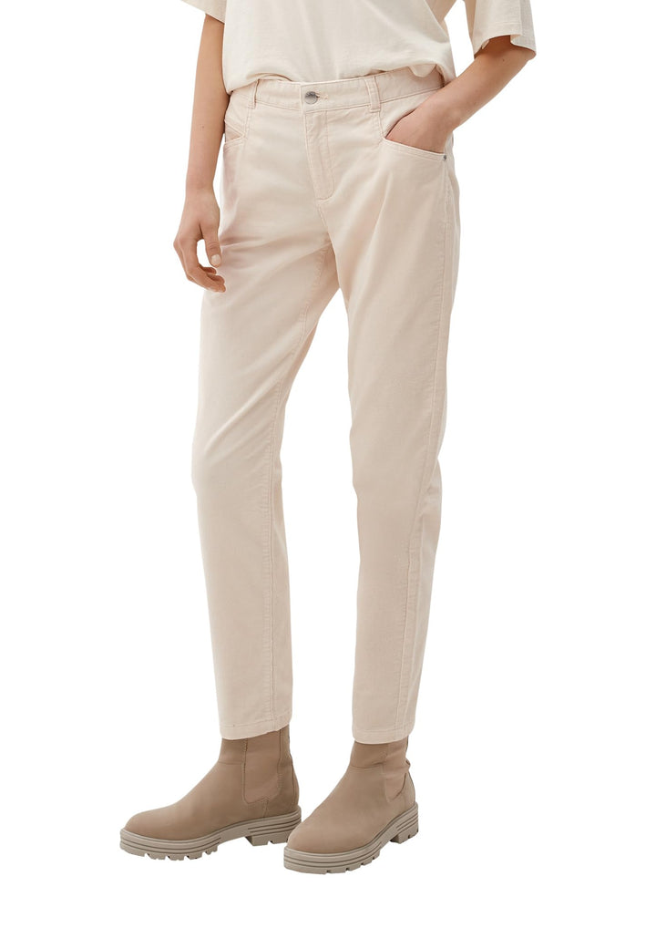 S. Oliver Damen Jeans Hose Comfort Chino Cordstretch Beige 34 Beige 8100, 34 Beige 8100
