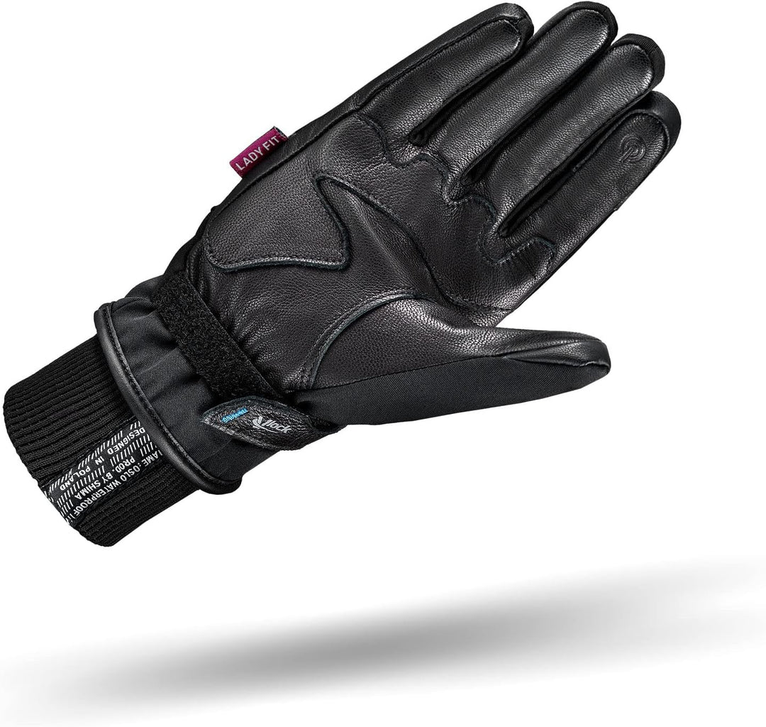 SHIMA Oslo Motorradhandschuhe Damen Herren - Ganzjährig wasserdichte Touchscreen mit Protektor L Sch