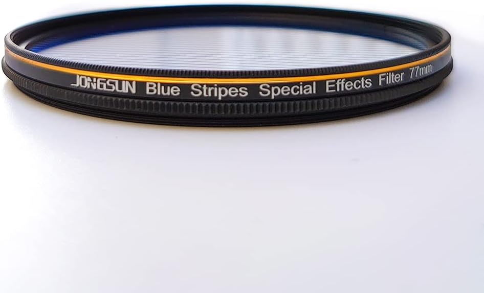 JONGSUN Blaue Streifen Spezialeffektfilter 77mm FX Glare Widescreen Film Anamorphotische DSLR Video