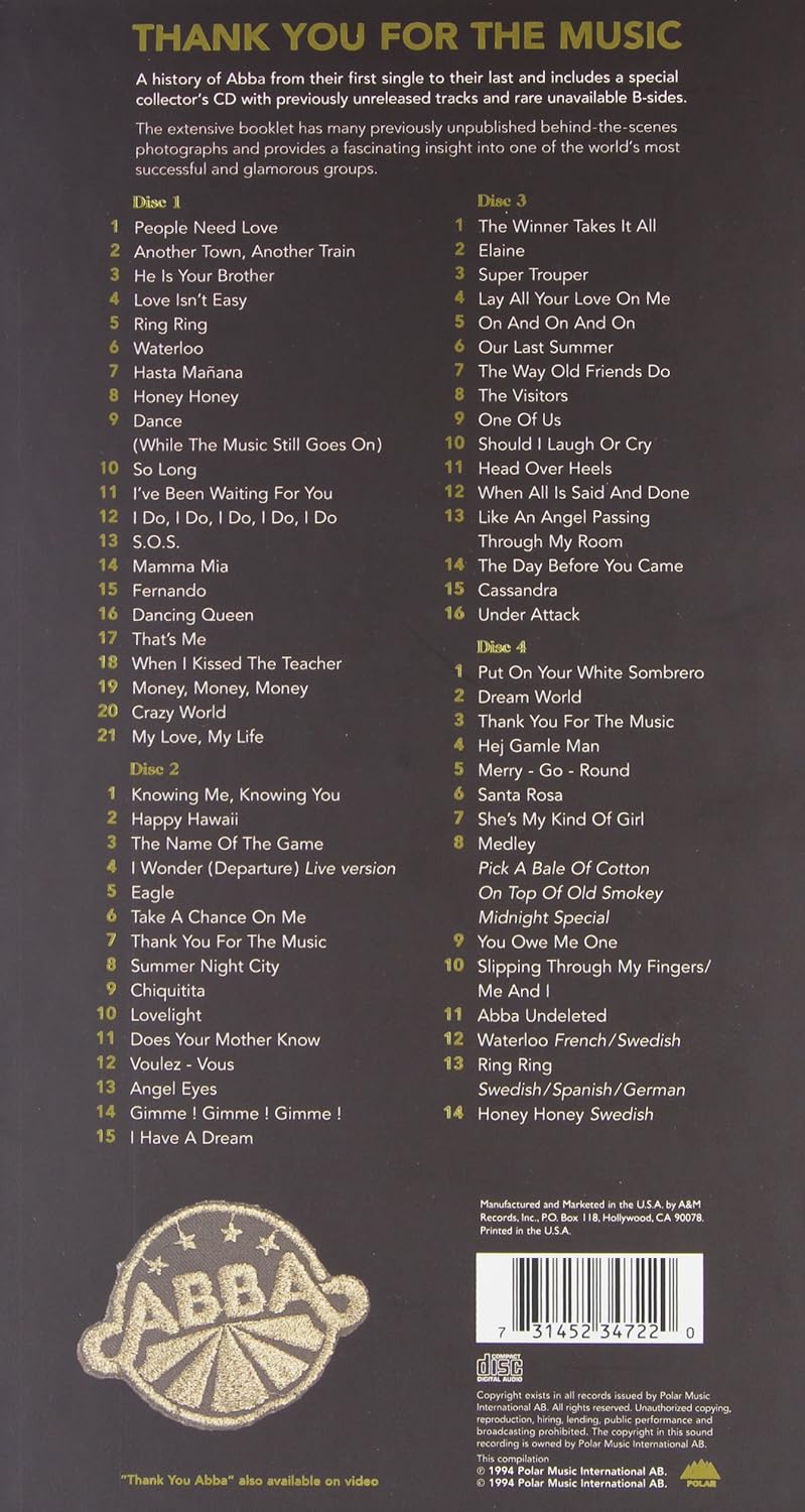 Thank you for the music, Audio-CD