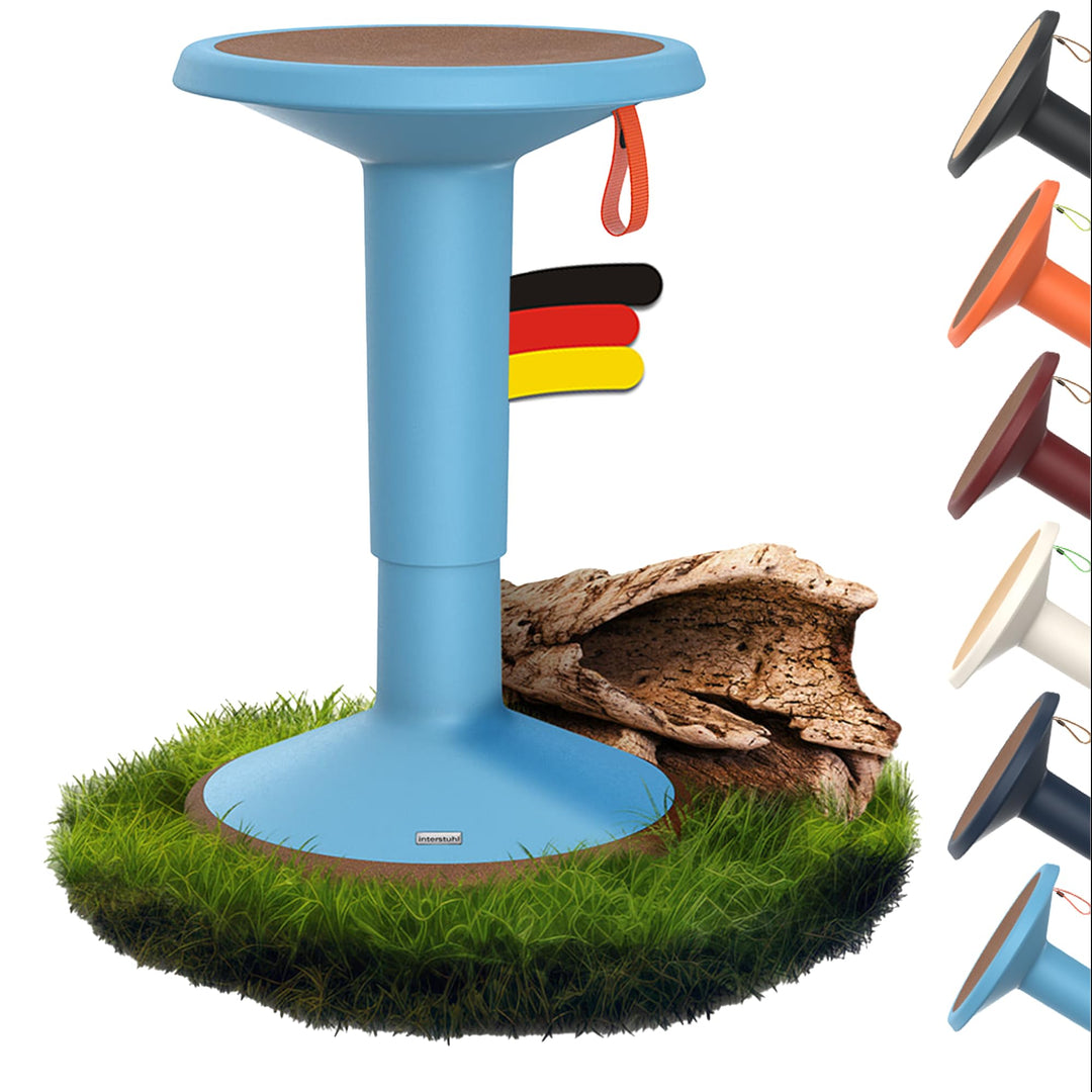 Interstuhl UPis1 - ergonomischer Sitzhocker mit Schwingeffekt - höhenverstellbar - Hocker mit rutsch