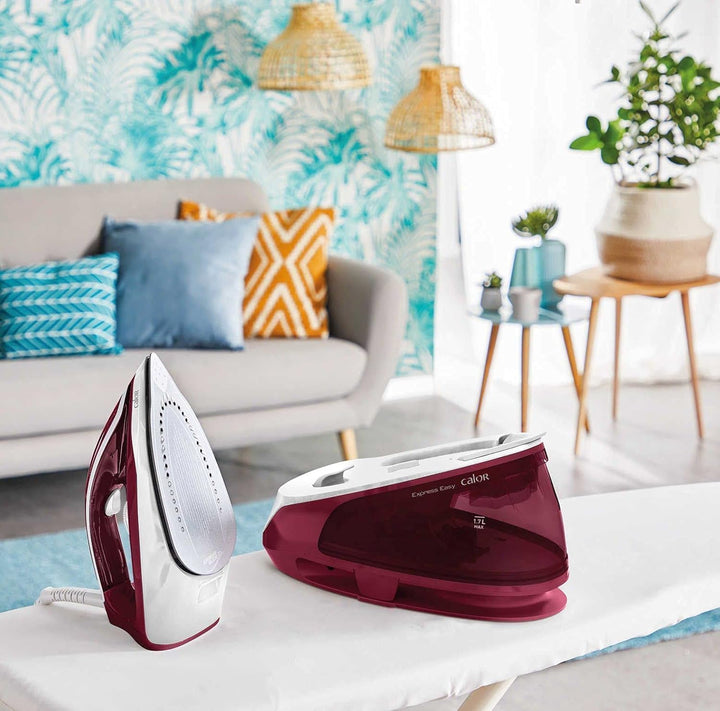 Calor - SV6130C0 Dampfbügelstation, 5,7 bar, 120 g/min, unbegrenzte Akkulaufzeit, Express Easy