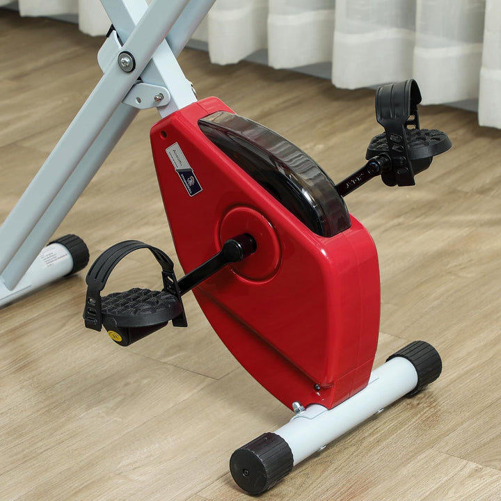 HOMCOM Faltbarer Heimtrainer - Zusammenarbeit Aosom.de x FFHandball - 8 Widerstandsstufen magnetisch