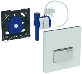 Geberit Fertigmontageset HyTouch pneumatisch 116016115, Design Sigma 50, weiss/verchromt