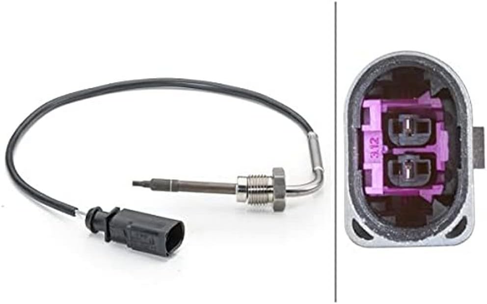 HELLA 6PT 014 494-241 Sensor, Abgastemperatur - 2-polig - geschraubt - Kabel: 350mm