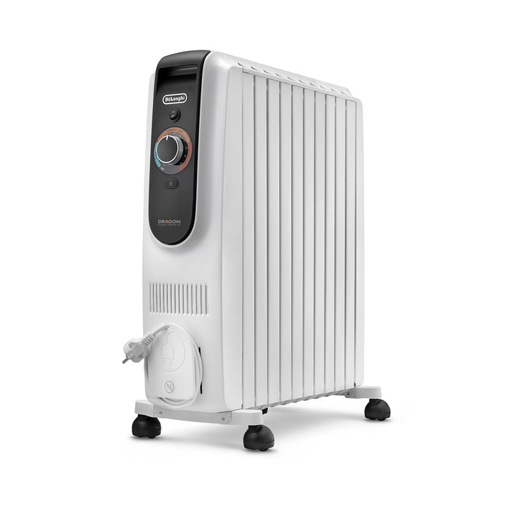 De'Longhi Dragon EasyTronic – Ölheizer für Räume bis 75m³, Elektroheizung mit Sicherheitsthermostat,