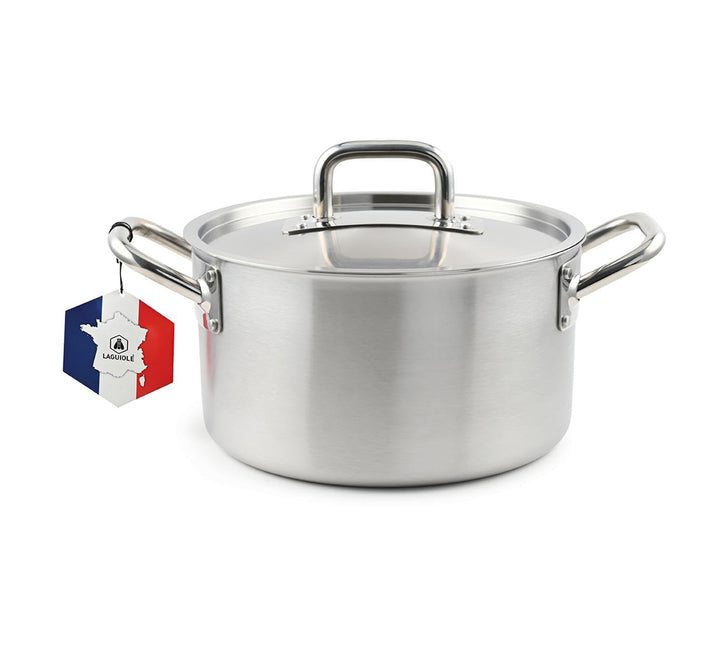 LAGUIOLE, Triplex-Suppentopf 28x17 cm Triplex-Edelstahl 304/Aluminium/430, Fassungsvermögen 10 l, ko