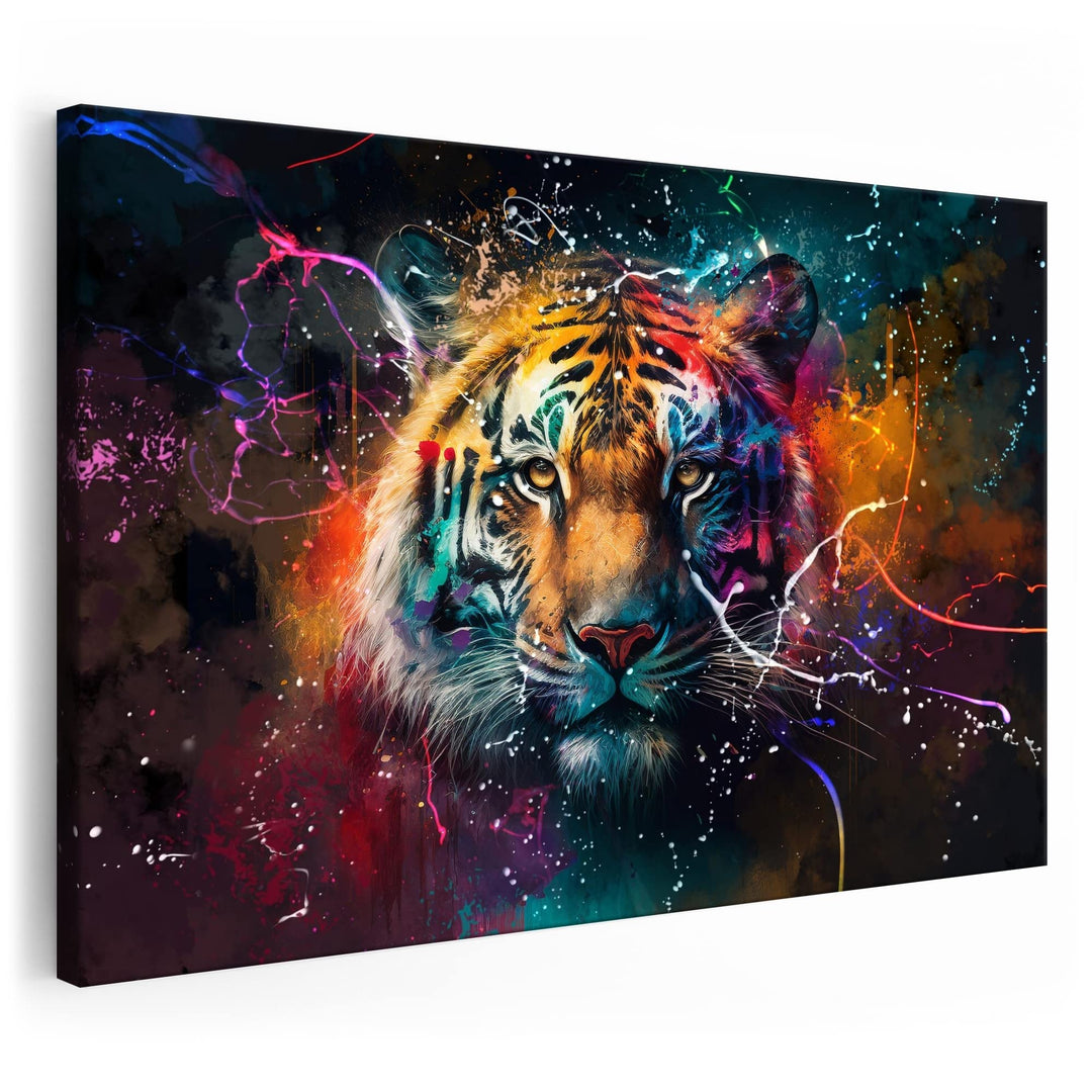 Artmazing | Tiger Bild | Bild Tiger Leinwand | Pop Art Bilder | Tigerbilder Modern | Poster &amp; Kunstd