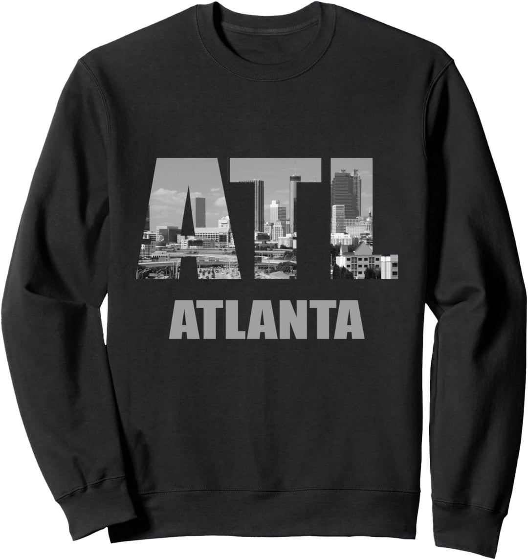 Atl City of Atlanta Georgia Skyline Stadtbild | Cool Atlanta Sweatshirt