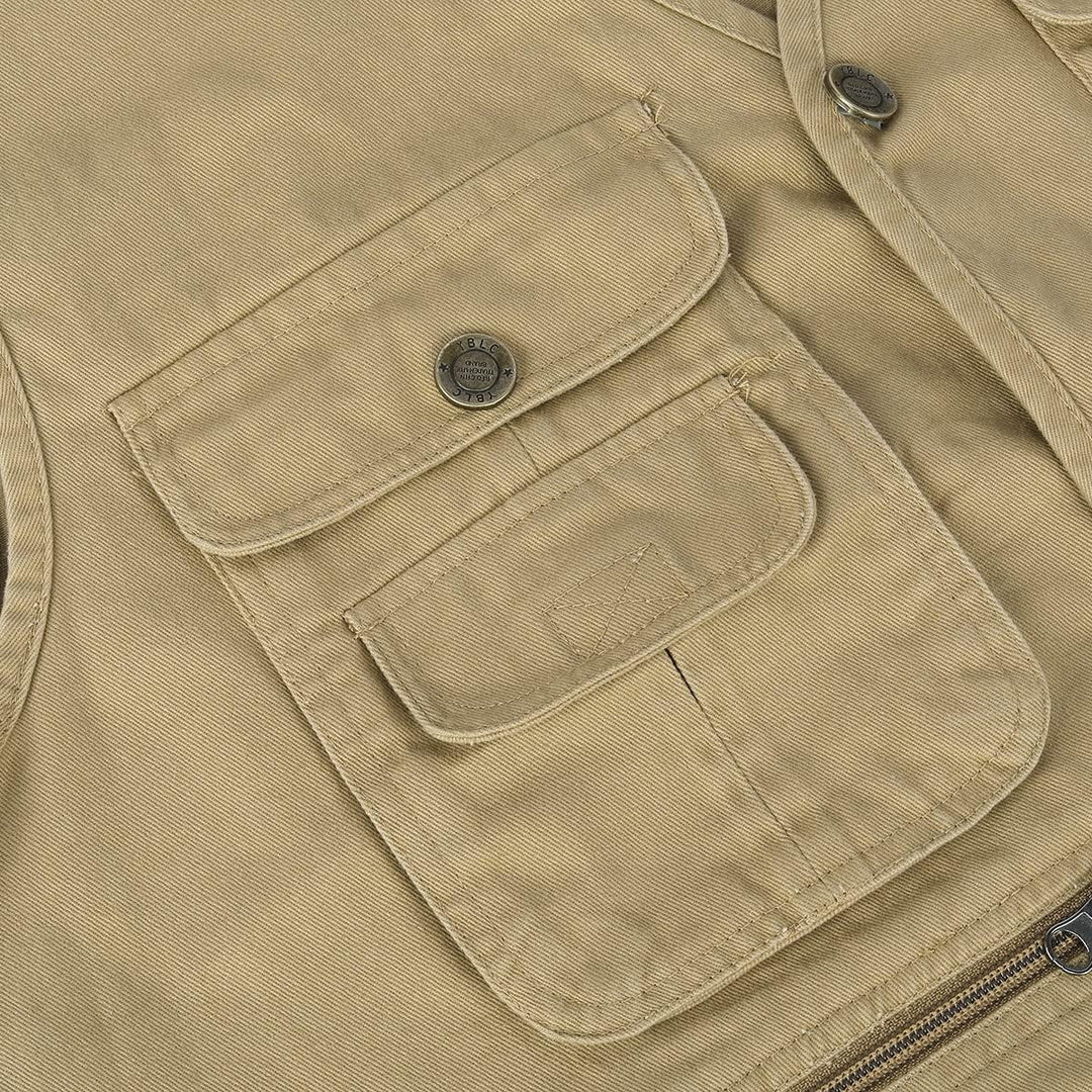YOUTHUP Weste Herren Anglerweste Outdoor Ärmellose Fotografie Jagd Sportweste Multi-Tasche Leicht Kn
