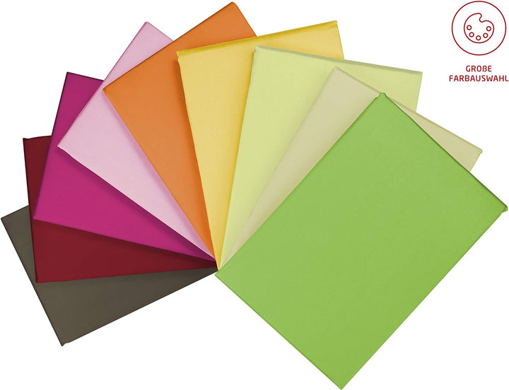 fleuresse Uni-Colours Bettwäsche-Set, Mako Satin, 100 Prozent Baumwolle, Fb. Cassis, 240 x 220 cm Li