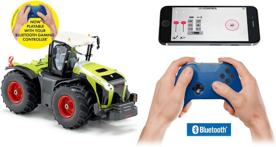 siku 6794, Claas Xerion 5000 TRAC VC Traktor, Grün, Metall/Kunststoff, 1:32, Ferngesteuert, Inkl. Bl
