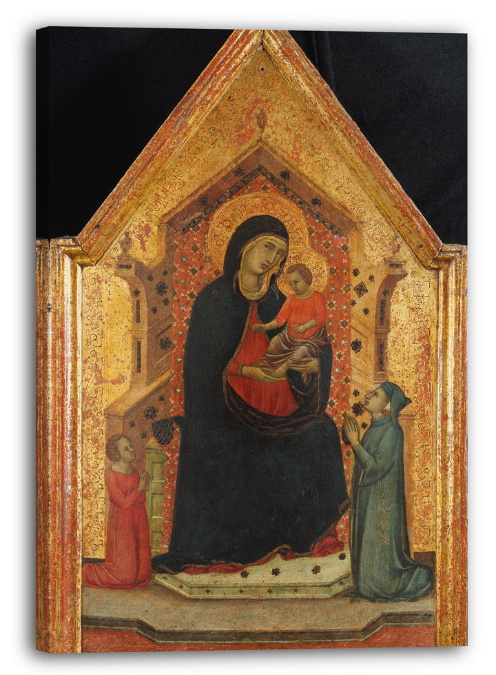 Printed Paintings Leinwand (60x80cm): Goodhart Ducciesque Meister - Madonna und Kind thronend mit 60