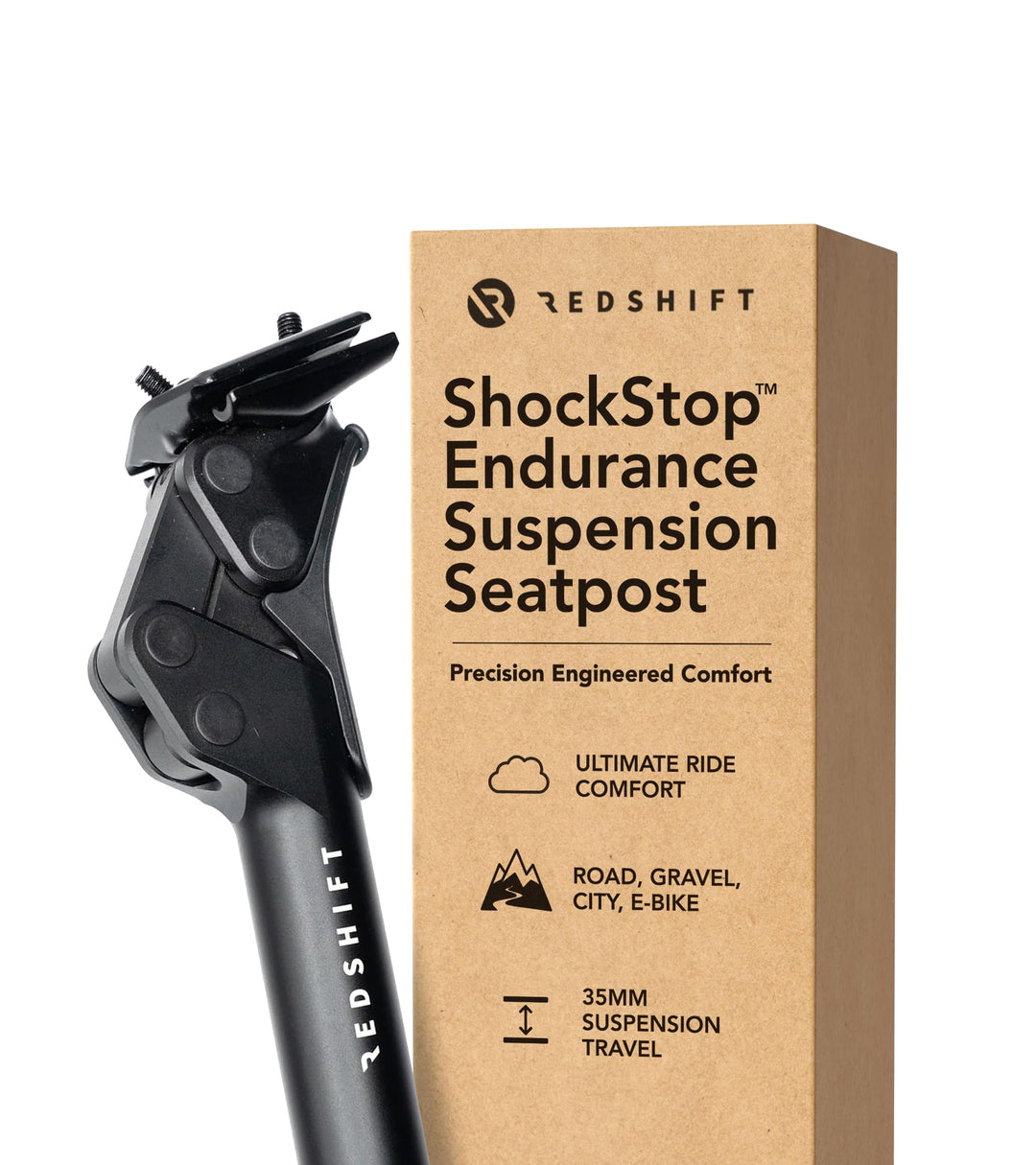 REDSHIFT ShockStop Suspension Seatpost for Bicycles 31.6mm Dia x 350mm Length, 31.6mm Dia x 350mm Le