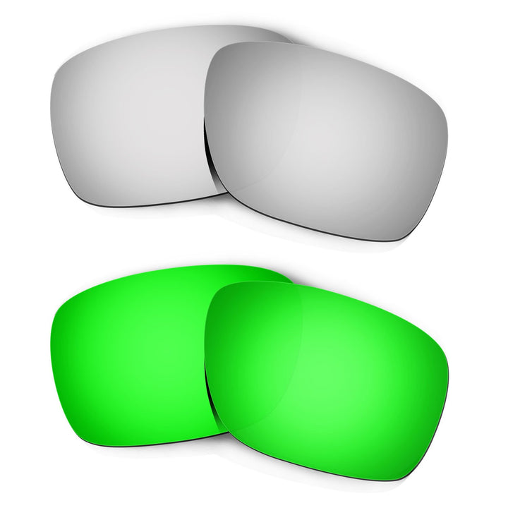 HKUCO Plus Replacement Lenses For Oakley Turbine - 2 pair Combo Pack