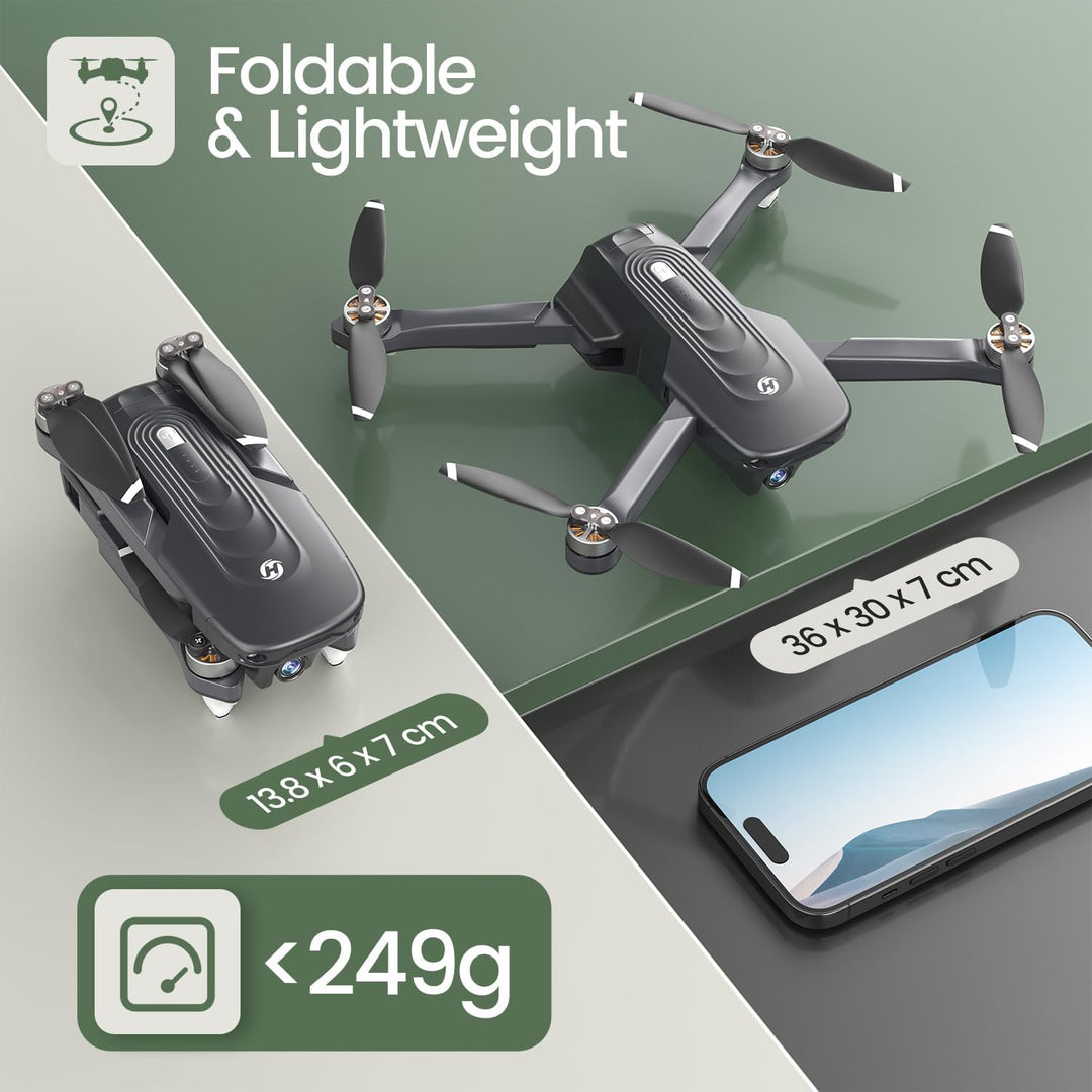Holy Stone GPS Drohne mit 4K Kamera für Erwachsene, HS175D RC Quadcopter mit 46 Min. Lange Flugzeit,