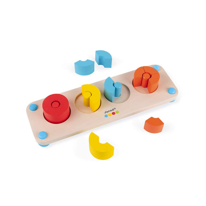 Janod - Essentiel - Das Bruchrechnen - Lernspiel aus Holz Babys und Kleinkinder - Zahlen und Mathema