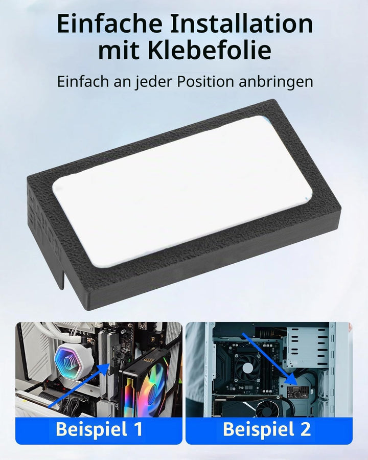 GELRHONR PWM-Lüfter-Hub Controller, 6-Port 4-Pin 12V PWM-PC-Lüftersteuerung, SATA und DC 5521 Strome
