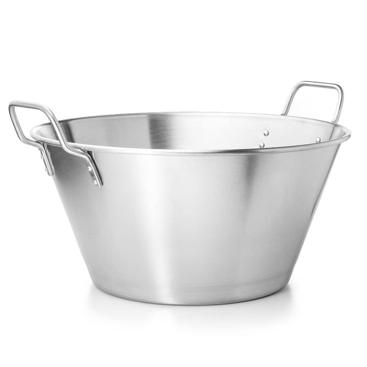 Forgast Sieb Edelstahl | ⌀45cm | Küchensieb | Nudelsieb | Seiher | Metallsieb | Edelstahlsiebe | Bla